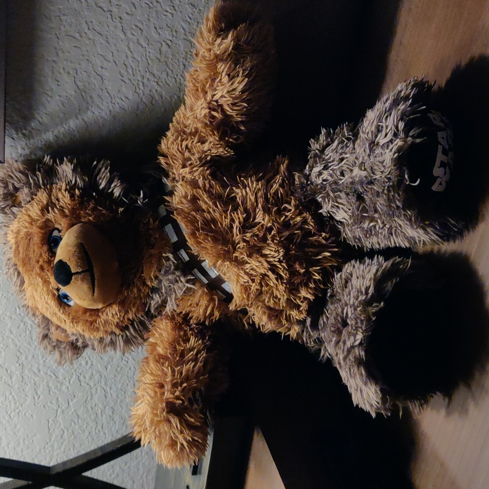 Build A Bear Chewbacca Star Wars 17" Hairy Brown Plush Bear